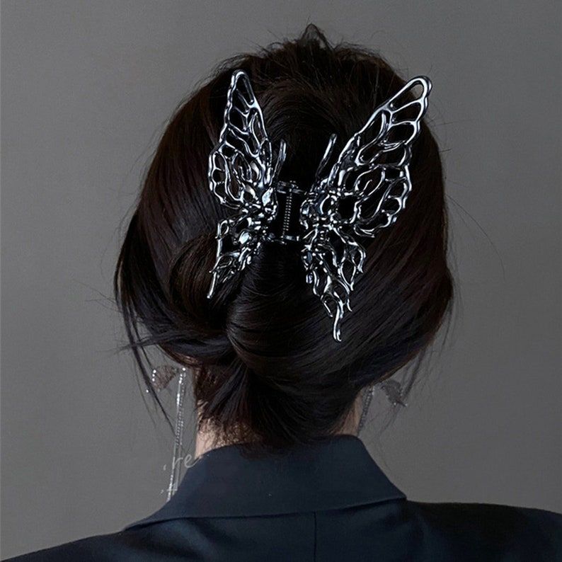 Butterfly Cybercore Hair Clip – Jewels Of Dystopia